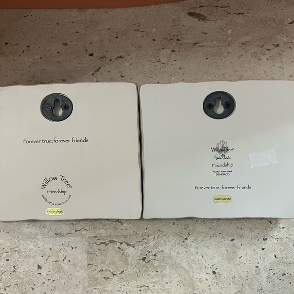 2- Willow Tree Friendship Plaques Demarco 2001 Susan Lodi - Picture 4 of 6